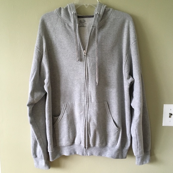 fruit of the loom gray sweatshirt